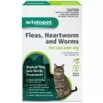 Aristopet Flea, Heartworm and Worms cats over 4kg 3 pk